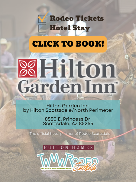 Hilton Garden Inn - Hilton Scottsdale/North Perimeter is the official host hotel and hotel partner of Rodeo Scottsdale. Click to book your stay during the rodeo now!